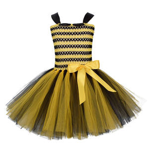 Disfraz de Abeja Burbuja para Niñas, Vestido de Princesa con Tutú Amarillo a Rayas para Fiesta de Cumpleaños - Product Image 6
