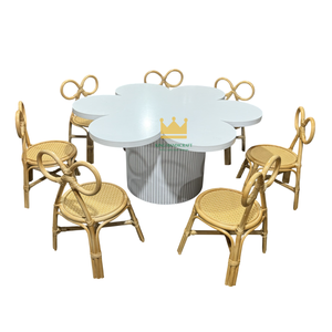 Silla Infantil de Mimbre Hecha a Mano al por Mayor, Estilo Boho, Asiento de Mimbre para Niños, para el Hogar y el Jardín de Infancia - Product Image 3