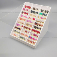 Boîte de rangement acrylique Nail Art Partition anti-poussière Matériau en plexiglas en plastique pour le bureau de détail pour l'affichage des couleurs des ongles