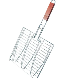 Cesta de parrilla de metal antiadherente de grado alimenticio para exteriores, rejilla de malla de alambre para barbacoa con asa - Product Image 5