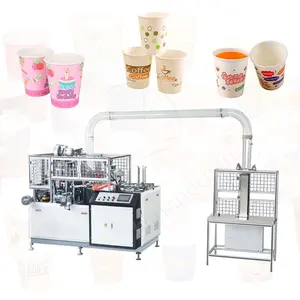 OCEAN High Speed Single Plate Open Cam Folding Maker Small Paper Disposable Cup Machine Make Machine Price
