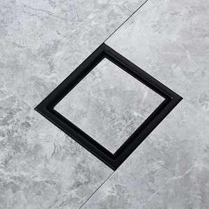 YOTO ท่อระบายน้ำติดพื้นสแตนเลสสีดำแบบเส้นตรงสำหรับพื้นกระเบื้อง - Product Image 4