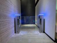 Barrera Abatible Automática de Alta Seguridad de Acero Inoxidable 304 con Reconocimiento Facial, Anti-Embestida de Traseros, Protección IP54 para Peatones