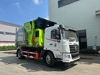 Compacteur de déchets mobile intégré avec élévateur de bacs pour bacs de 120L/240L/660L |   Équipement de gestion des déchets commerciaux