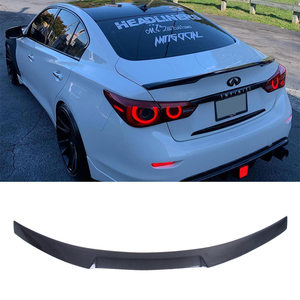 สปอยเลอร์หลังคาร์บอนไฟเบอร์ทรง M4 สำหรับ Q50 Q50S Q50L ปี 2013-2023 - Product Image 2