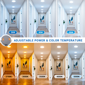 Lámpara de Pared Moderna Ajustable IP54 de Aluminio Fundido Antideslumbrante, Downlight LED Empotrable para Proyectos Hoteleros, 35W-30W-26W - Product Image 3