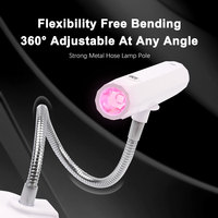 Séchoir à ongles portable 2-en-1 de bureau 9W MINI Lampe UV LED sans fil rechargeable automatique pour gel à ongles avec batterie GRS