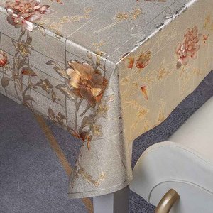 Housse <span class=keywords><strong>de</strong></span> <span class=keywords><strong>table</strong></span> personnalisée avec logo BOEN, PVC, style européen, jacquard, <span class=keywords><strong>papier</strong></span> non tissé, hôtel, restaurant, salle à manger - Product Image 2