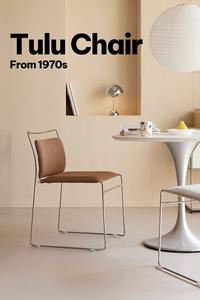 Italian Minimalist Modern Metal <b>Dining</b> <b>Chair</b> Restaurant Home Use Outdoor Living Room Bedroom School Furniture Durable Bauhaus - Product Image 6