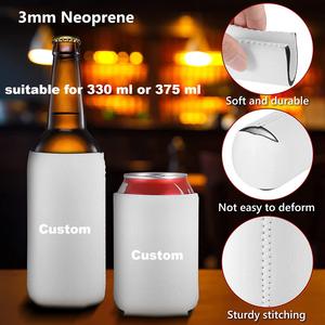 Faible MOQ/OEM, Manchons isothermes en mousse pour canettes et bouteilles de bière de 12 oz, personnalisables avec logo, pour sublimation - Product Image 3