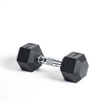 Ensemble d'haltères hexagonales revêtues personnalisées pour la gym, avec support – Vente en gros