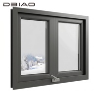 Ventanas Abatibles de Aluminio Personalizadas, Impermeables, con Manija Plegable, para Cocina, Sala de Estar, Hotel, Apartamento