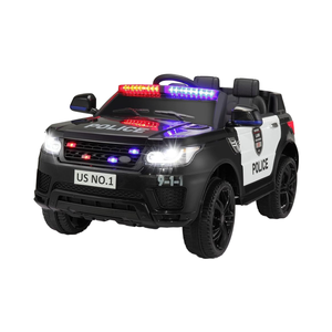 Nuevo Auto Eléctrico Montable para Niños 2025 - Control Remoto Sirena Luces Intermitentes Música Suspensión de Resortes Negro Carbón - Product Image 1