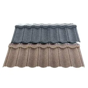 high quality material construction stone coated metal roof tiles roofing sheet 0.3-0.5mm classic tile