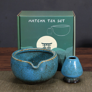 Ensemble d'ustensiles à thé en céramique de la dynastie Song, bol à matcha en porcelaine, fouet en <span class=keywords><strong>bambou</strong></span> japonais, minimaliste, écologique, pour café - Product Image 6