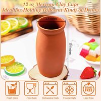 Mugs en argile naturelle pour prototypage rapide, boissons chaudes et froides, acceptent logo personnalisé, poterie artisanale, tasses Cantaritos pour distilleries
