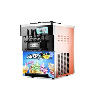 Three Flavors Soft Ice Cream Machine with CE approved/Frozen Yogurt Ice Cream Machine