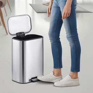6L 8L 12L 20L 30L <strong>Rectangular</strong> <strong>Garbage</strong> <strong>Bin</strong> <strong>Step</strong> Pedal <strong>Trash</strong> Can Stainless Steel Dustbin for Kitchen - Product Image 5