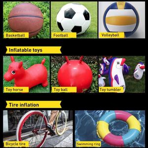 Mini pompe à air portable pour pneus de vélo et de basket-ball, accessoires de cyclisme VTT et route avec tuyau d'air, mini gonfleur - Product Image 4