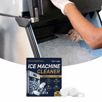 Tablettes Solides Nettoyantes pour Machine à Glaçons Domestique – Écologiques, Non Toxiques, Douces, Détartrantes Multi-surfaces, Élimination des Odeurs, Sans Démontage