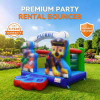 Château gonflable commercial à thème animal DFRL, château de saut pour enfants avec toboggan, location pour fêtes, certifié EN14960