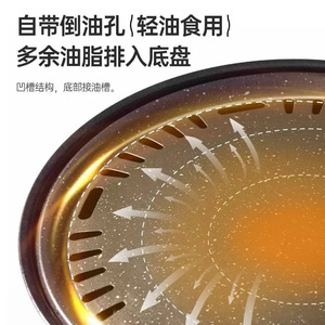 Poêle ronde en pierre McBain avec revêtement antiadhésif pour la cuisson au barbecue en intérieur - Product Image 4