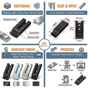 Clips de <span class=keywords><strong>ceinture</strong></span> en métal OEM de haute qualité pour étuis Kydex - Product Image 5