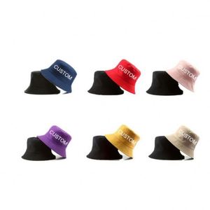 Chapeau Bob Adulte Personnalisé de Qualité Supérieure avec Broderie et Impression, Idéal pour la Plage et la Pêche, Couleur Unie, Vente en Gros - Product Image 1