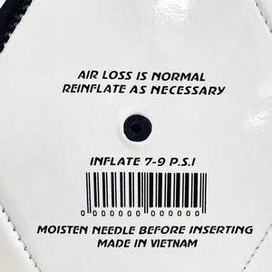 Balón de fútbol recreativo, Material de PVC amarillo y rojo para recreación/entrenamiento/Partido, todas las edades, duradero, 410-450g, Vietnam - Product Image 5
