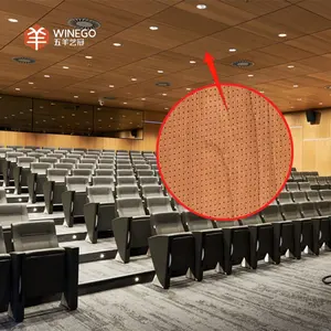 Sound Absorbing Panel Micro Perforated Sound Absorbing Wall Cladding Wood Panel Series Guangzhou