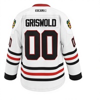 GHOSTWEAR Griswold # Maillot de hockey sur glace 00 Movie avec lettres et numéros brodés, grande taille, 100 % polyester, vêtements de hockey sur glace S-5XL