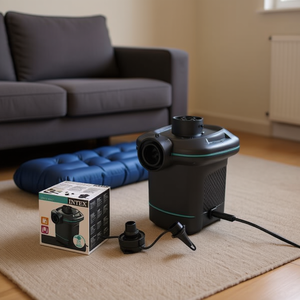 Intex Electric Air Pump Quick Fill 220-240V Indoor Use With Adaptable Nozzles - Product Image 2