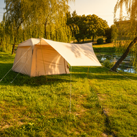 Carpa Inflable para Puerta Trasera de SUV, 380x230cm, Tela Oxford 210D, Casa de Campaña Trasera para Auto, PVC de Alta Resistencia, Columna de Aire, Portátil y Ligera