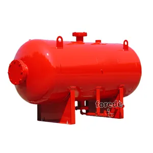 Forede 3000 Liters Fixed Horizontal Carbon Steel Fixed Foam Bladder Tank Price für Fire Protection