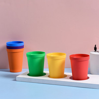 Gobelets de rythme musical pour la maternelle, jeu de bataille amusant pour bébés, empilables, pour l'éducation précoce, écologiques, personnalisables, en PP, 16OZ