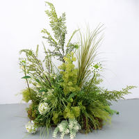 Kunden spezifische Wald künstliche grüne Pflanze Dekoration Kt Board Hintergrund Store front Hintergrund Layout künstliche Blumen