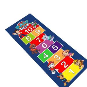 Tapis de sol pour décoration de chambre d'enfant à la <span class=keywords><strong>marelle</strong></span> de dessin animé créatif Tapis de chevet résistant aux taches en molleton cristal d'eau facile à nettoyer - Product Image 1