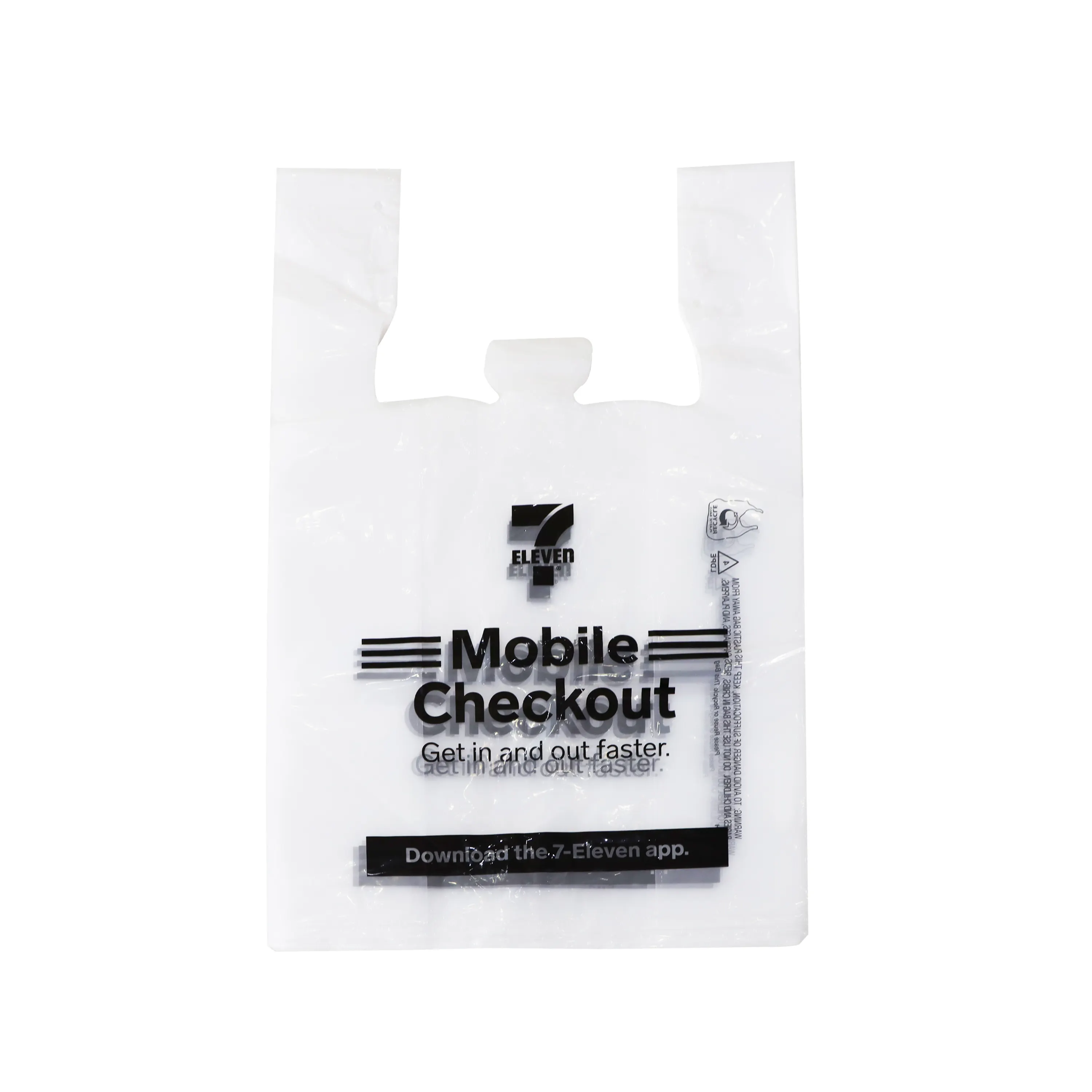 Hdpe Handle T-shirt Plastic Bag Vest Carrier Gusset Shopping Wholesale Store Grocery Bag For Supermarket