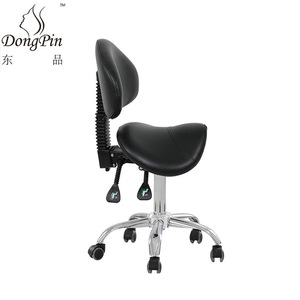 Chaise de tatouage Dongpin Beauty, noire, réglable en hauteur, pivotante avec roulettes, pour salon de coiffure, modèle 9949 - Product Image 1