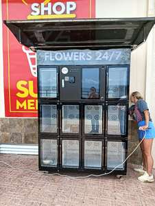 Haloo Phổ Biến Nhất Ins Hoa Máy Bán Hàng Tự Động <span class=keywords><strong>10</strong></span> Tủ Khóa Cửa Sổ Lớn Làm Mát Hoa Tươi Máy Bán Hàng Tự Động 24/7 Cửa Hàng - Product Image 5