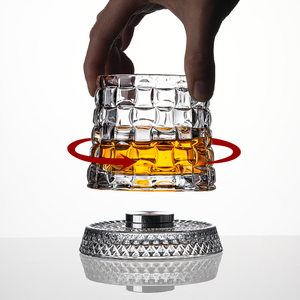 Bicchiere da Shot in Vetro di Lusso Leggero e di Alto Valore, Design con Fondo Rotante e Funzione Decompressione per Whisky - Product Image 4