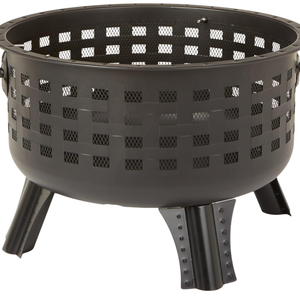 Cesta de barbacoa multifuncional de acero redonda para camping, parrillas para fogatas, venta al por mayor de fábrica - Product Image 3