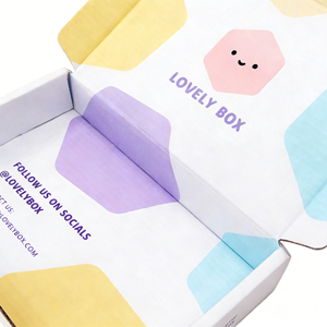 Caja de Envío para Camisetas, Cajas de Embalaje DTC, Caja de Cartón Corrugado Tipo E con Cierre Automático, Personalizable - Product Image 6