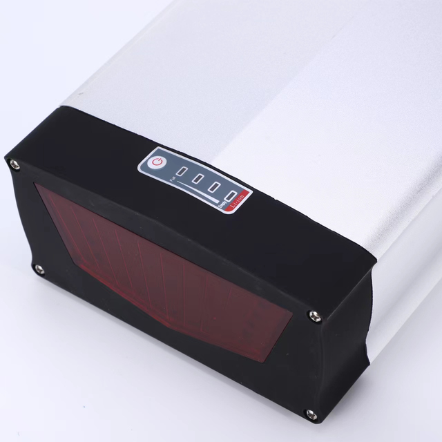 High Quality HOSH 104pcs 18650 Lithium Cells Aluminum Alloy Electric Bike Battery Box (Black/Silver Power Lock 430x160x85mm)