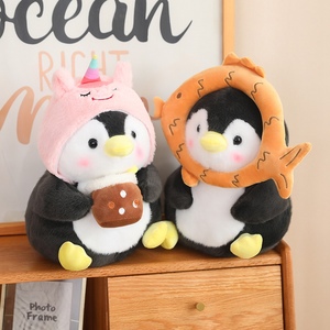 Pingüino de peluche barato, juguetes de dibujos animados, té de la leche, muñeco de pingüino, juguetes de peluche, muñeco de niña, lindo regalo de cumpleaños, pingüinos de peluche - Product Image 4