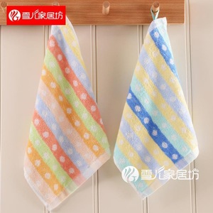 10-pack of pure cotton square towels, small towels, children's towels, soft and absorbent, suitable for infants and - Product Image 3