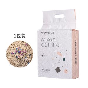 Qingchong Mixed <b>Cat</b> <b>Litter</b> 5kg Dust Free Odor Control Fast Clumping Biodegradable For <b>Cats</b> - Product Image 1