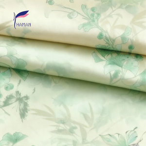 Eco-Friendly Wrinkle Resistant 100% Polyester Sateen <strong>Fabric</strong> Medium Weight <strong>Customizable</strong> <strong>Printed</strong> Patterns for Skirts Dresses Women - Product Image 2