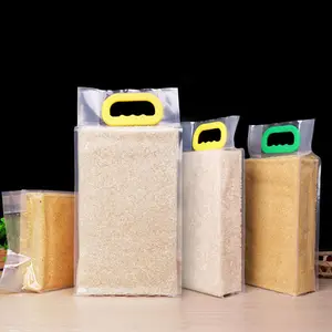 प्लास्टिक पैकेजिंग भोजन के लिए थोक 5Kg संकुचित गर्मी प्रतिरोधी वैक्यूम पारदर्शी भंडारण खाद्य पैकेजिंग चावल बैग