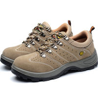 Chaussures de sécurité ESD respirantes et personnalisées à la mode, bottes de travail légères pour femmes à bout en acier et anti-écrasement et perçage